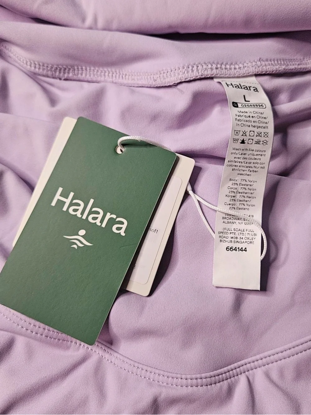 HALARA Light Pink Skater Skirt with High Waist